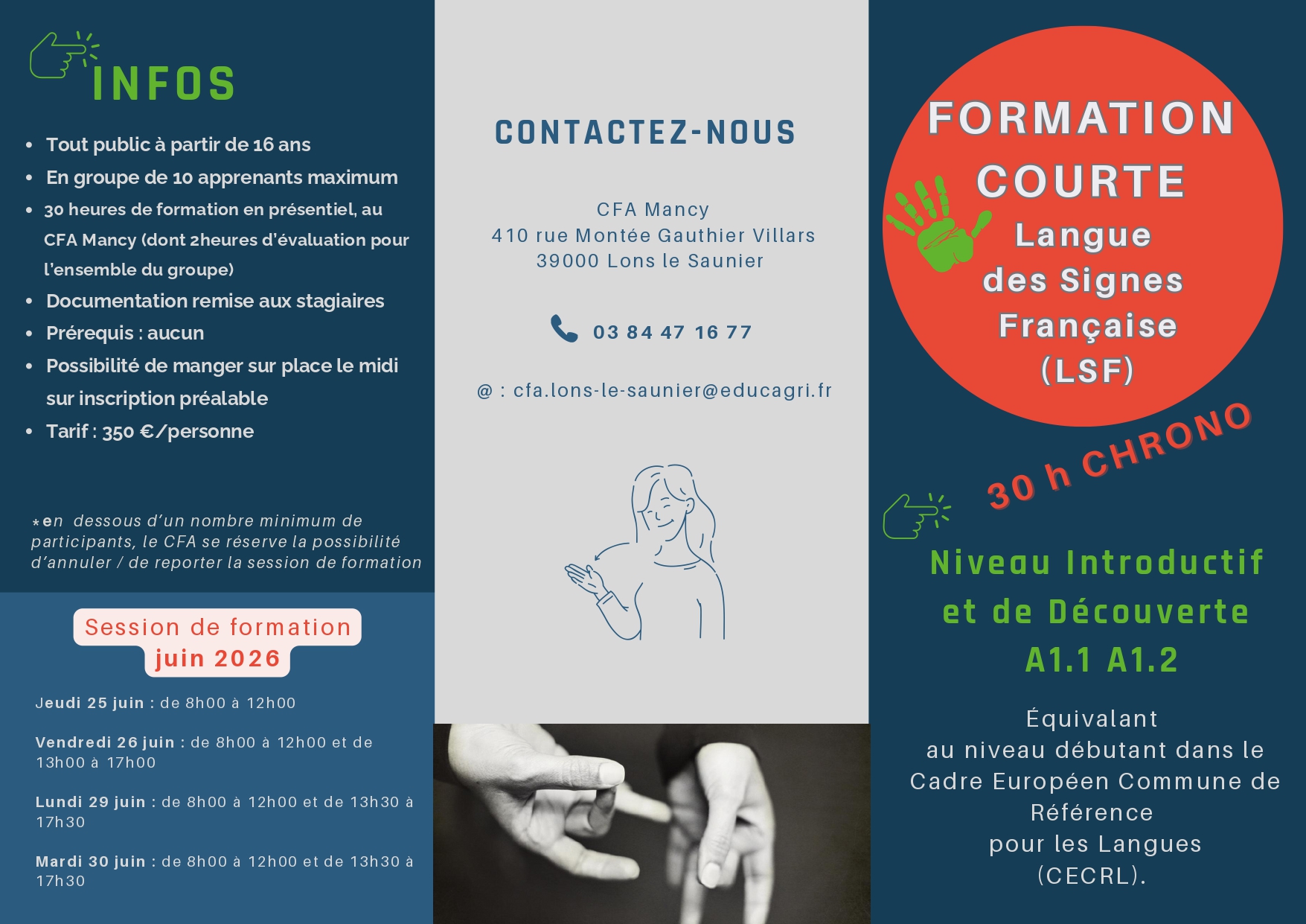LSF – LANGUE DES SIGNES FRANCAISE – une formation « courte » arrive à ...
